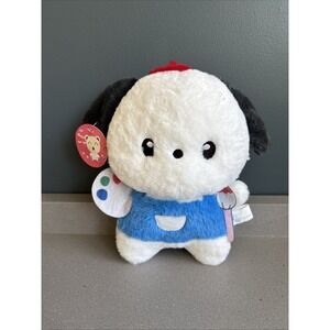 Sanrio Pochacco Stuffed Animal Artist 8" Plush Toy New With Tags